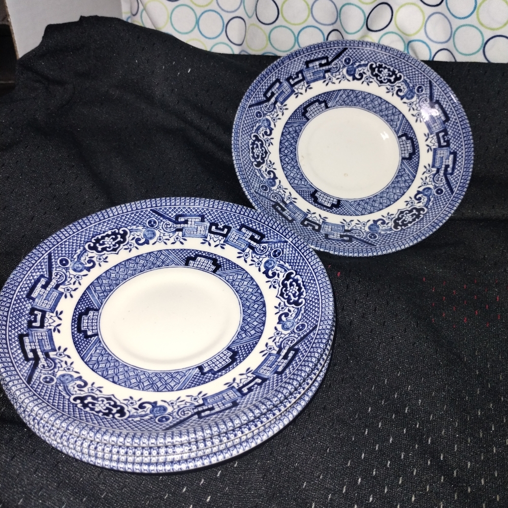Blue and White Porcelain Dinner Plates